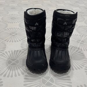 Black Winter Boots with Fur Lining